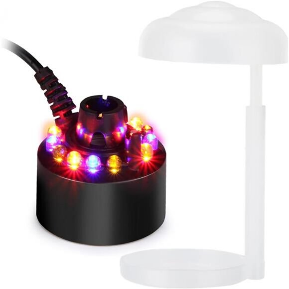 Mist Maker with 12 LED Lights, Mist Maker Fogger, Mini Size, Large Capacity - Picture 1 of 8